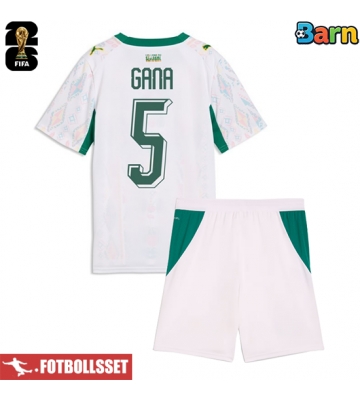 Senegal Idrissa Gueye #5 Hemmatröja Barn VM 2026 Kortärmad (+ Korta byxor)